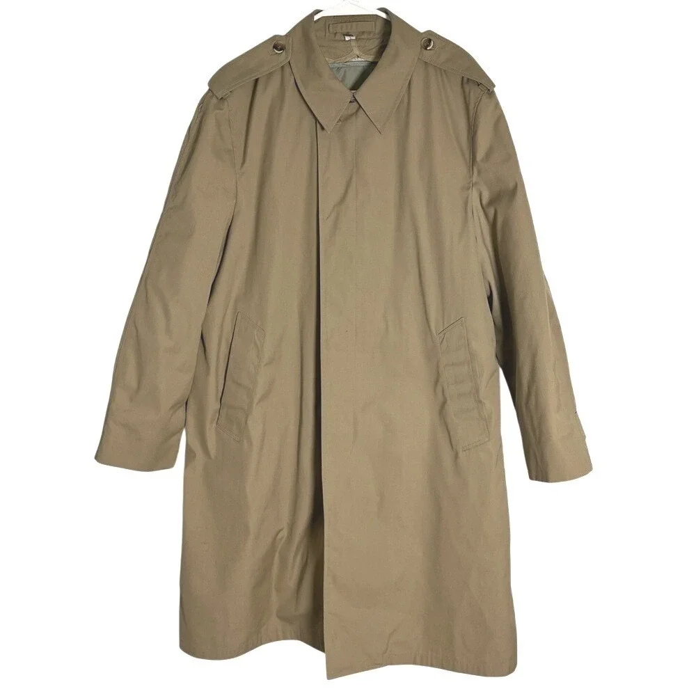 Ceiling Zero 7000R Blauer Mens 42R Trench Rain Jacket Coat Vintage Military